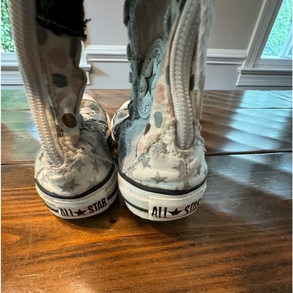 RARE Converse Knee High XXHI Patchwork sneaker Women's S6 UNIQUE & CUTE VINTAGE - Picture 13 of 16